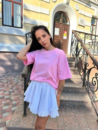 Women's Summer Loose Cotton T-Shirt 95% Cotton 5% Polyester Letter Love More Print Short Sleeve Crew Neck Casual Streetwear Oversized Top