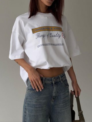 Women's Loose Fit Cotton T-Shirt Letter Print Short Sleeve Round Neck Summer Casual Streetwear Vintage Style Top