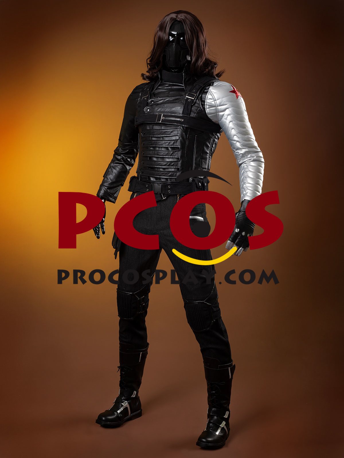 Captain America 2: The Winter Soldier Bucky Barnes Cosplay Costume mp005153