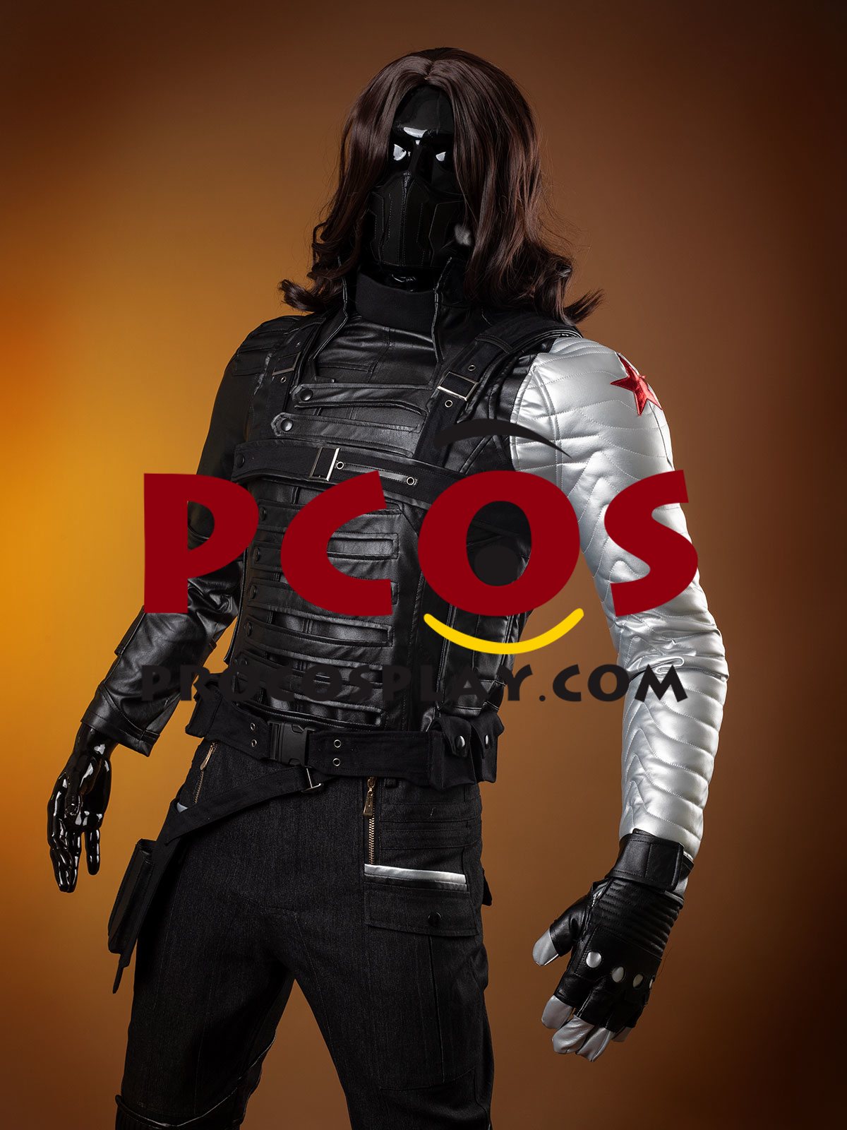 Captain America 2: The Winter Soldier Bucky Barnes Cosplay Costume mp005153