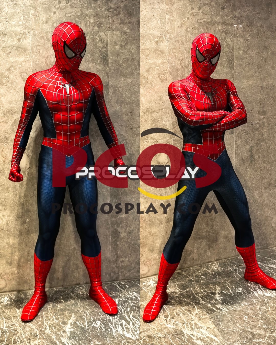 Ready to Ship 2004 Movie Peter Parker Cosplay Costume Distressed Version C10063