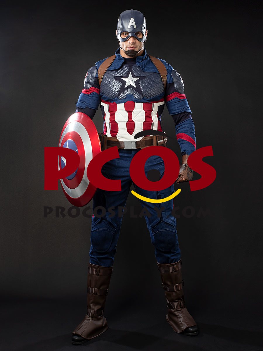 Ready to Ship Endgame Captain America Steve Rogers Cosplay Costume mp004310-103