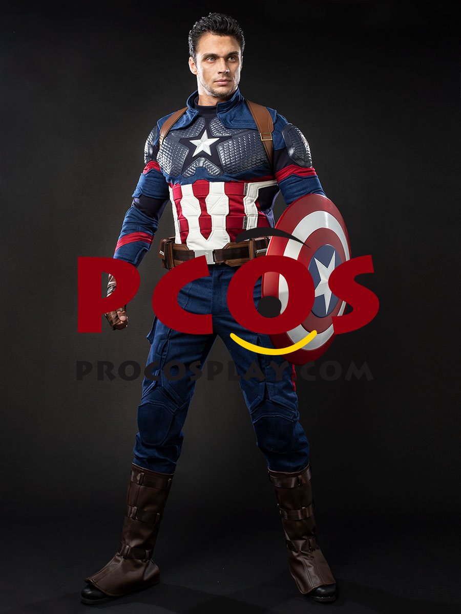 Ready to Ship Endgame Captain America Steve Rogers Cosplay Costume mp004310-103