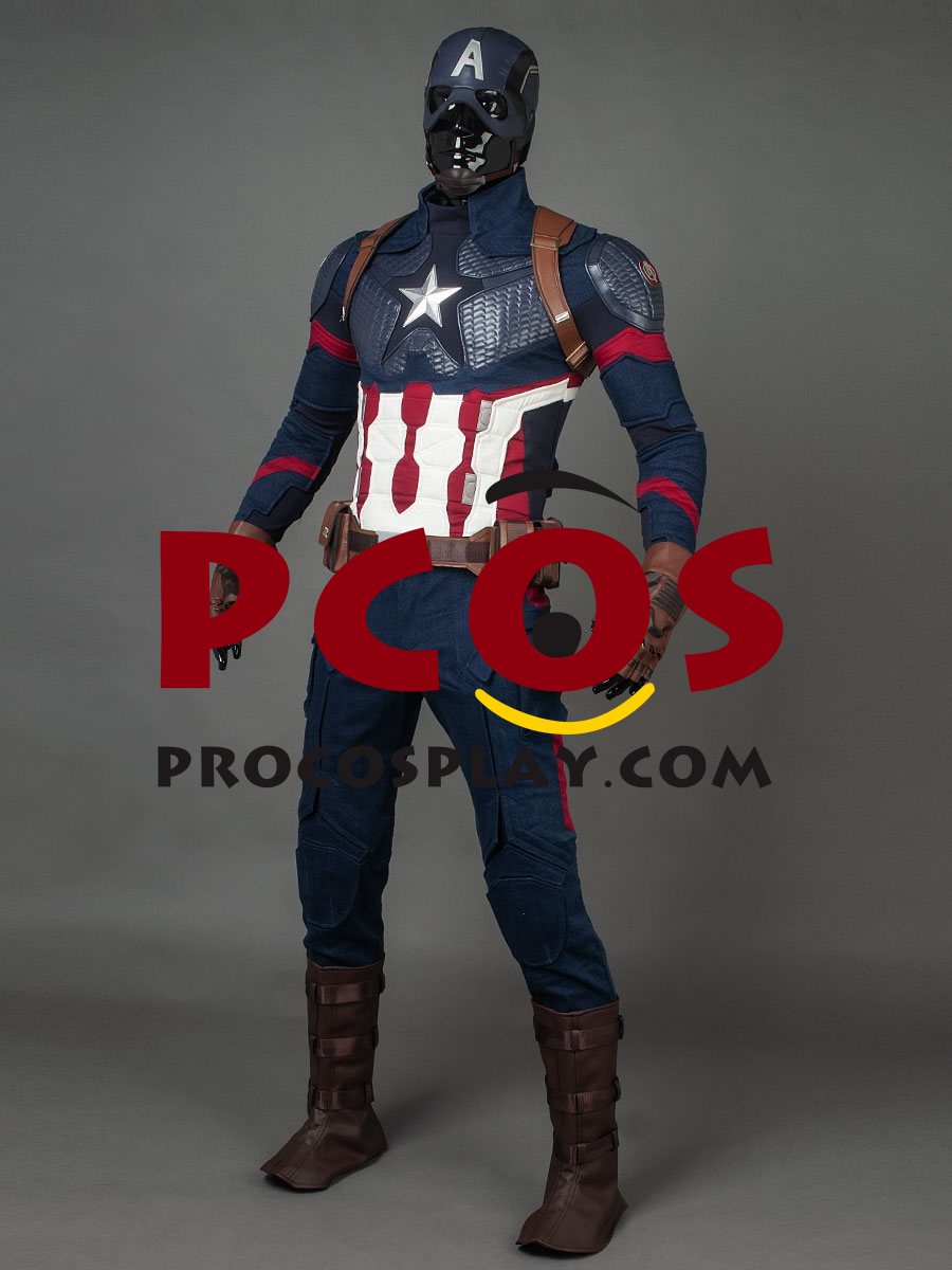 Ready to Ship Endgame Captain America Steve Rogers Cosplay Costume mp004310-103