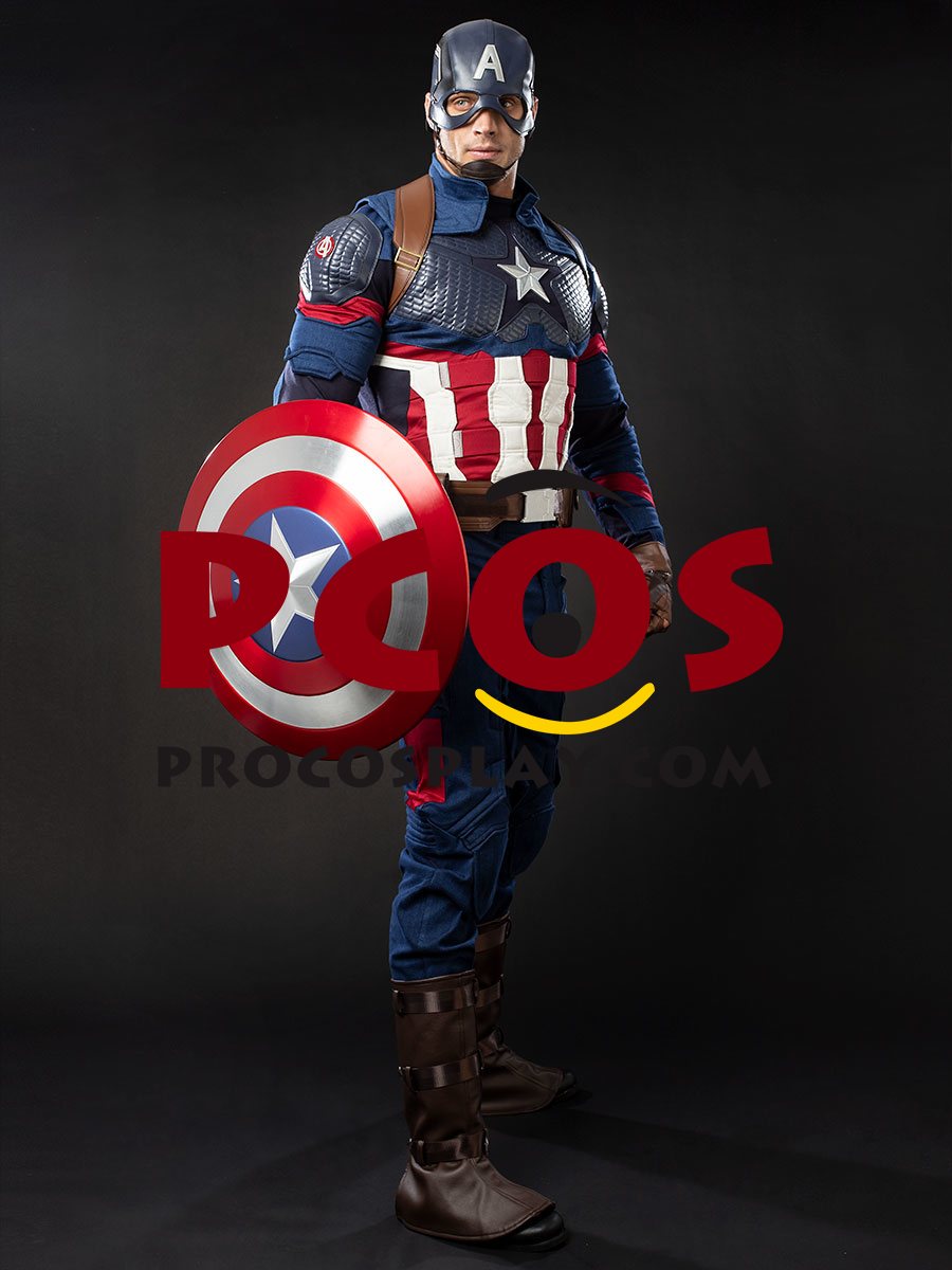 Endgame Captain America Steve Rogers Cosplay Costume mp004310