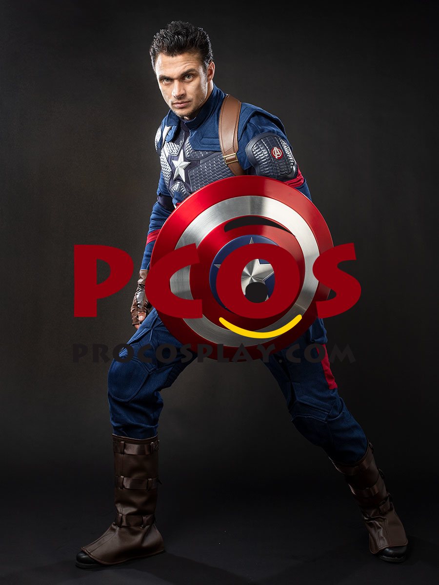Endgame Captain America Steve Rogers Cosplay Costume mp004310
