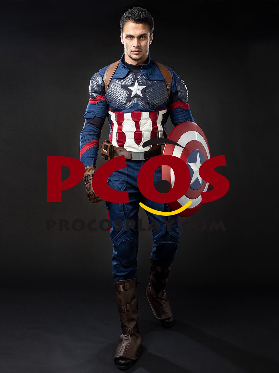Endgame Captain America Steve Rogers Cosplay Costume mp004310