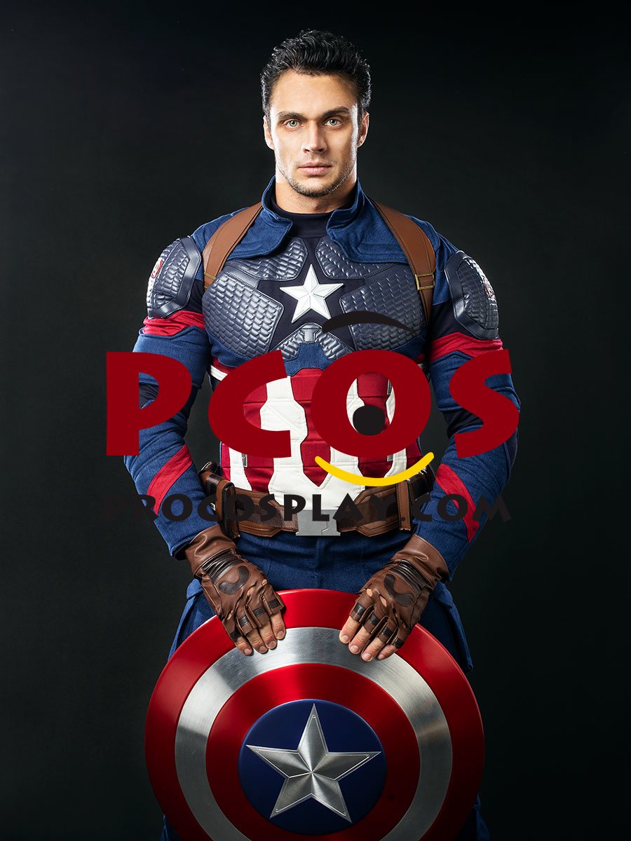 Endgame Captain America Steve Rogers Cosplay Costume mp004310