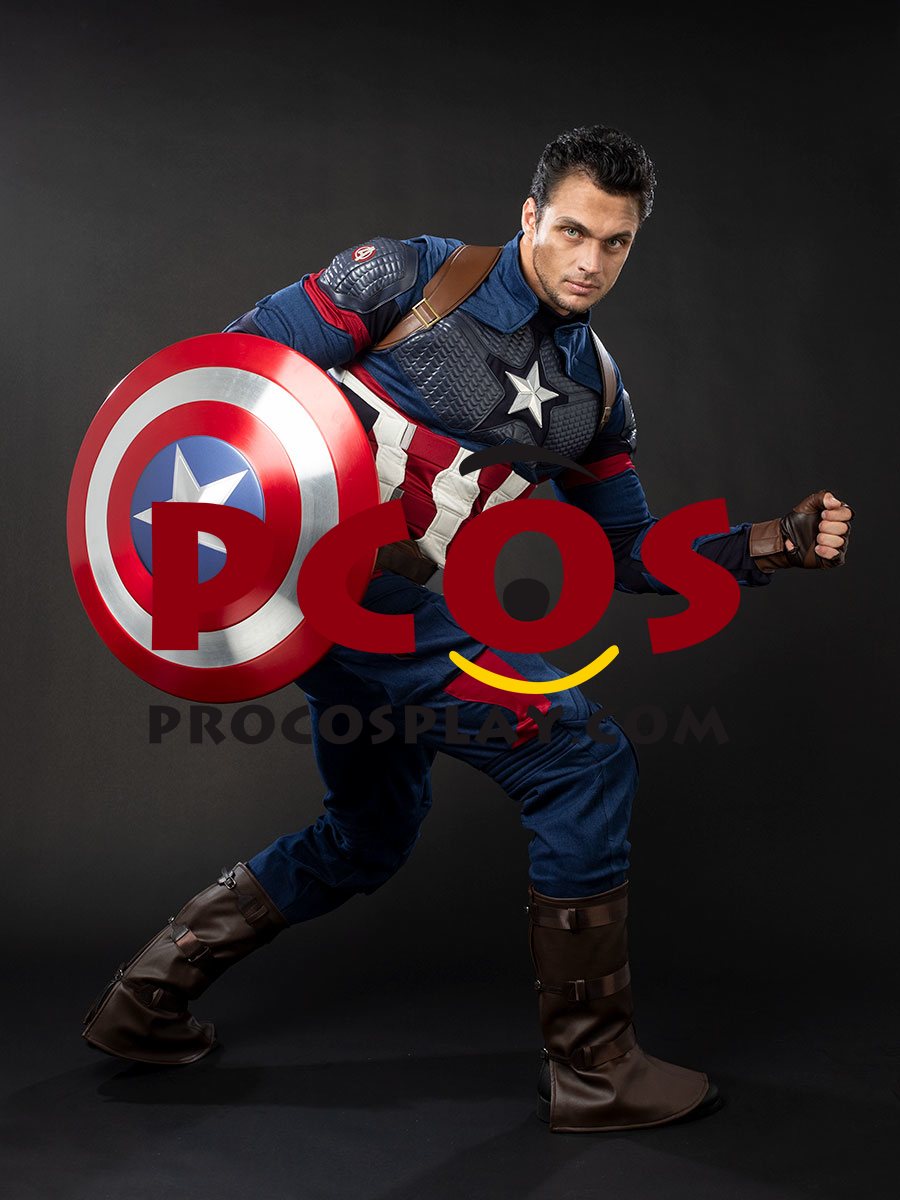 Endgame Captain America Steve Rogers Cosplay Costume mp004310