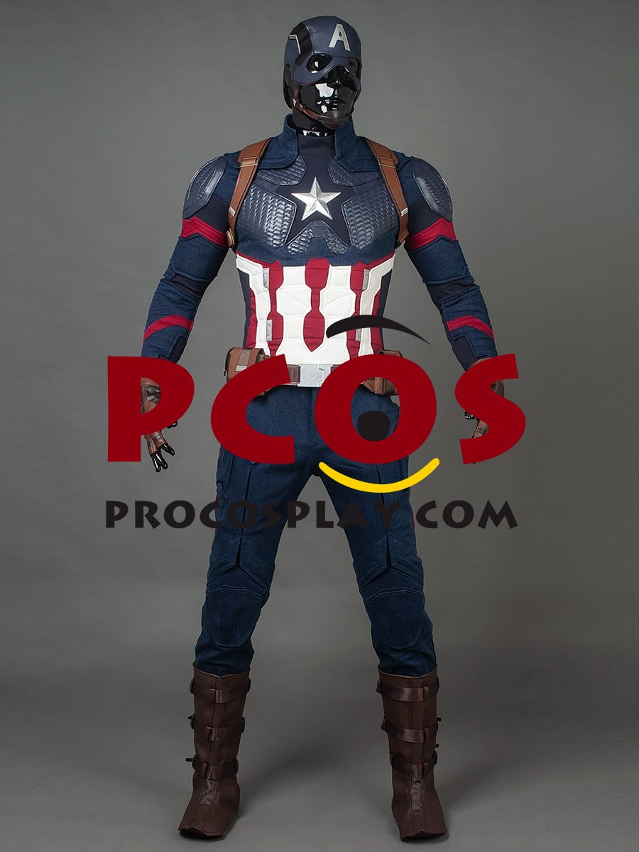 Endgame Captain America Steve Rogers Cosplay Costume mp004310