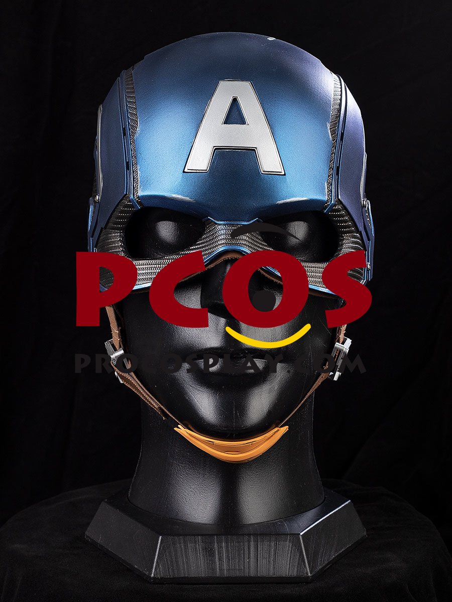 Endgame Captain America Steve Rogers Cosplay Helmet C08369 Battle-Damaged Version