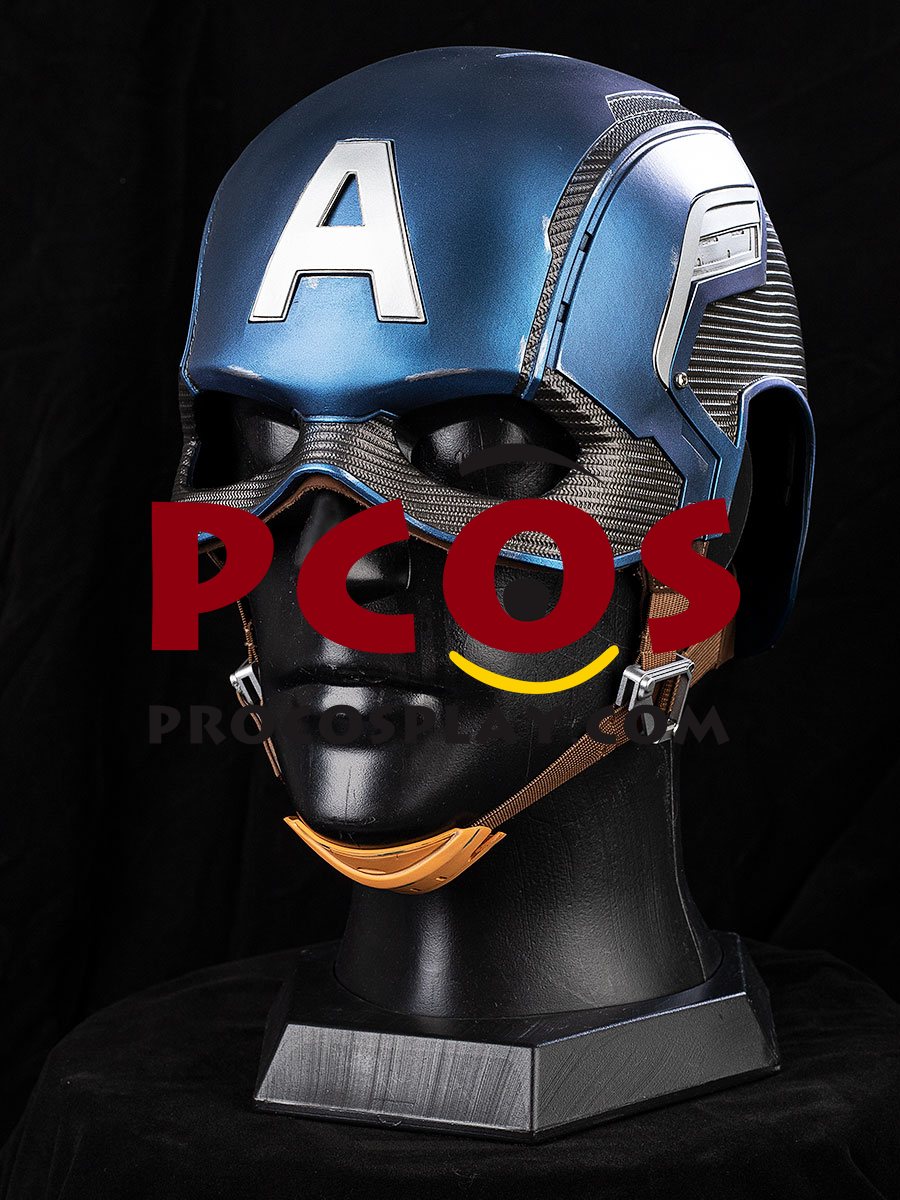 Endgame Captain America Steve Rogers Cosplay Helmet C08369 Battle-Damaged Version