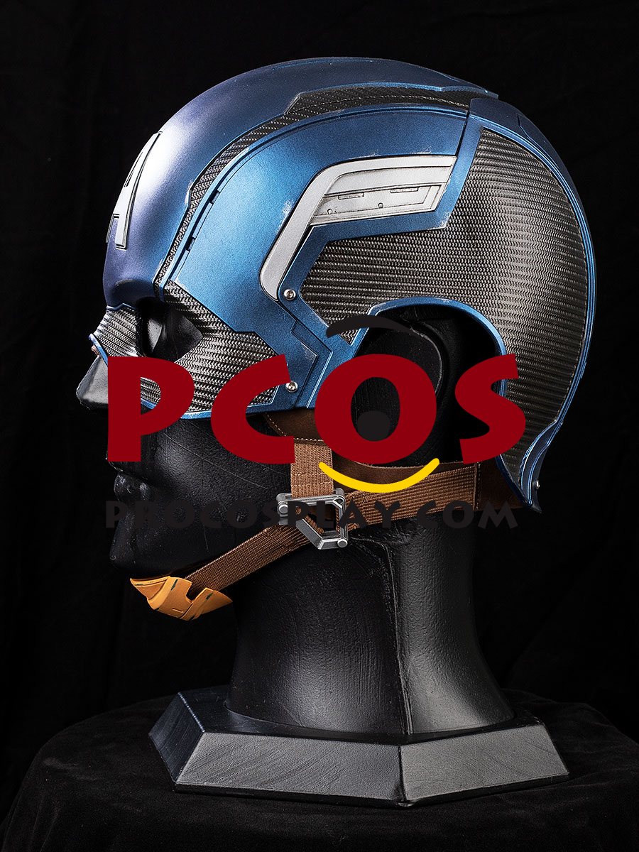 Endgame Captain America Steve Rogers Cosplay Helmet C08369 Battle-Damaged Version
