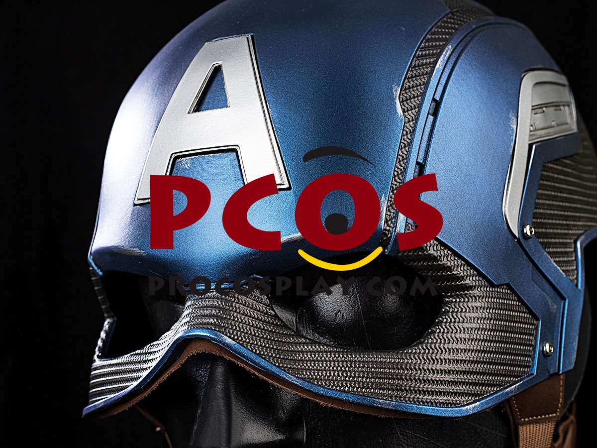 Endgame Captain America Steve Rogers Cosplay Helmet C08369 Battle-Damaged Version