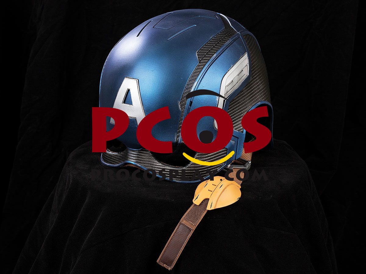 Endgame Captain America Steve Rogers Cosplay Helmet C08369 Battle-Damaged Version