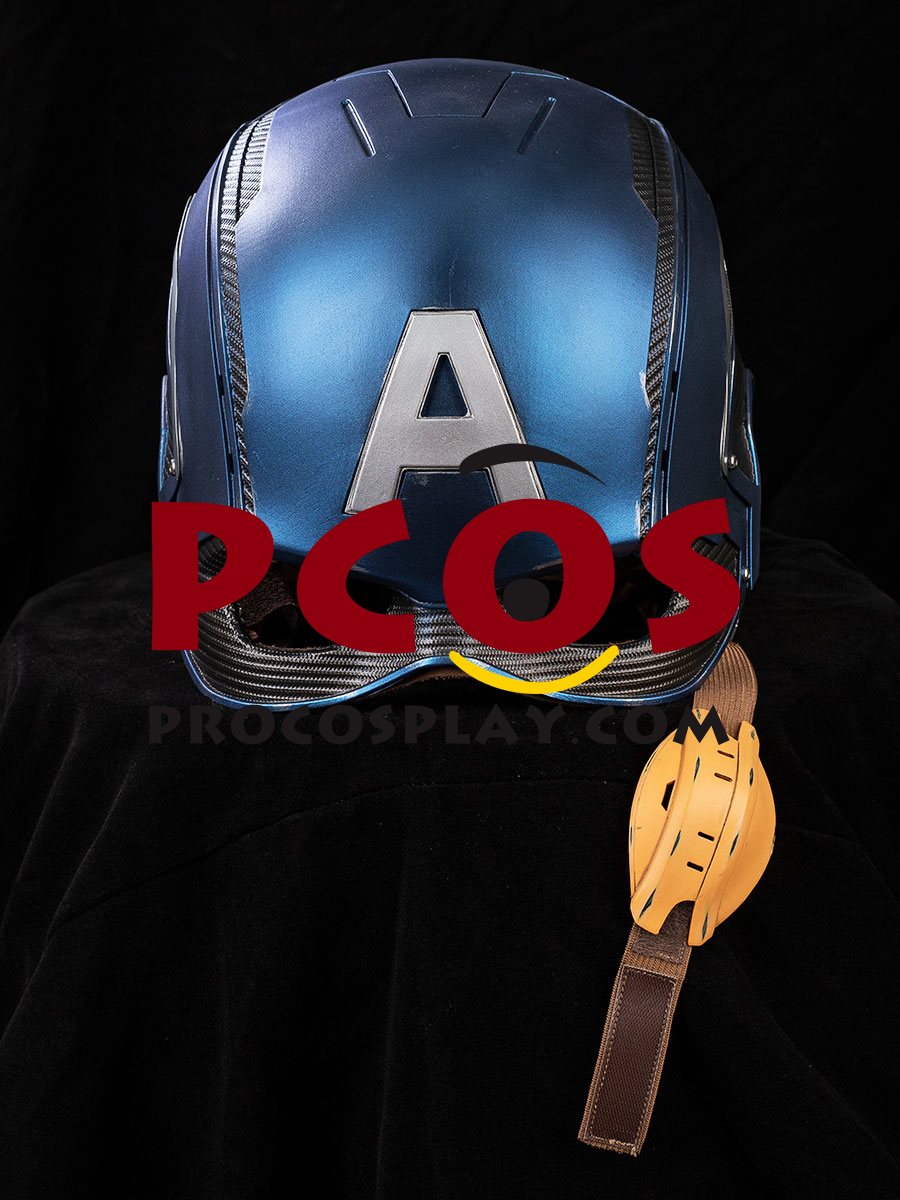 Endgame Captain America Steve Rogers Cosplay Helmet C08369 Battle-Damaged Version