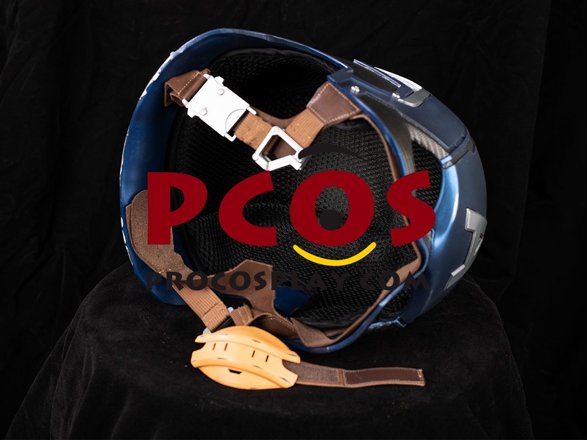 Endgame Captain America Steve Rogers Cosplay Helmet C08369 Battle-Damaged Version
