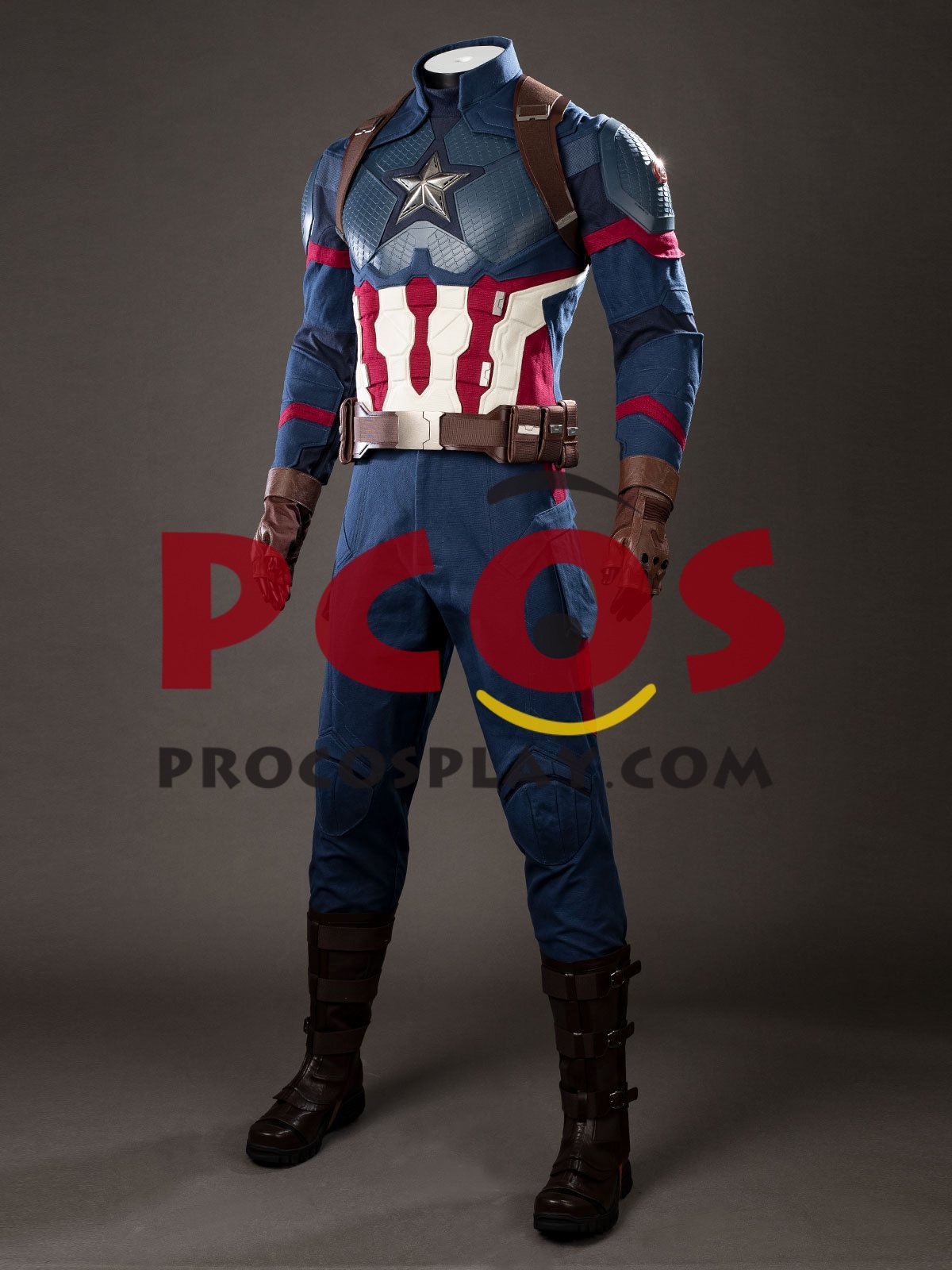 Endgame Captain America Steve Rogers Cosplay Costume Upgraded Version C10075P