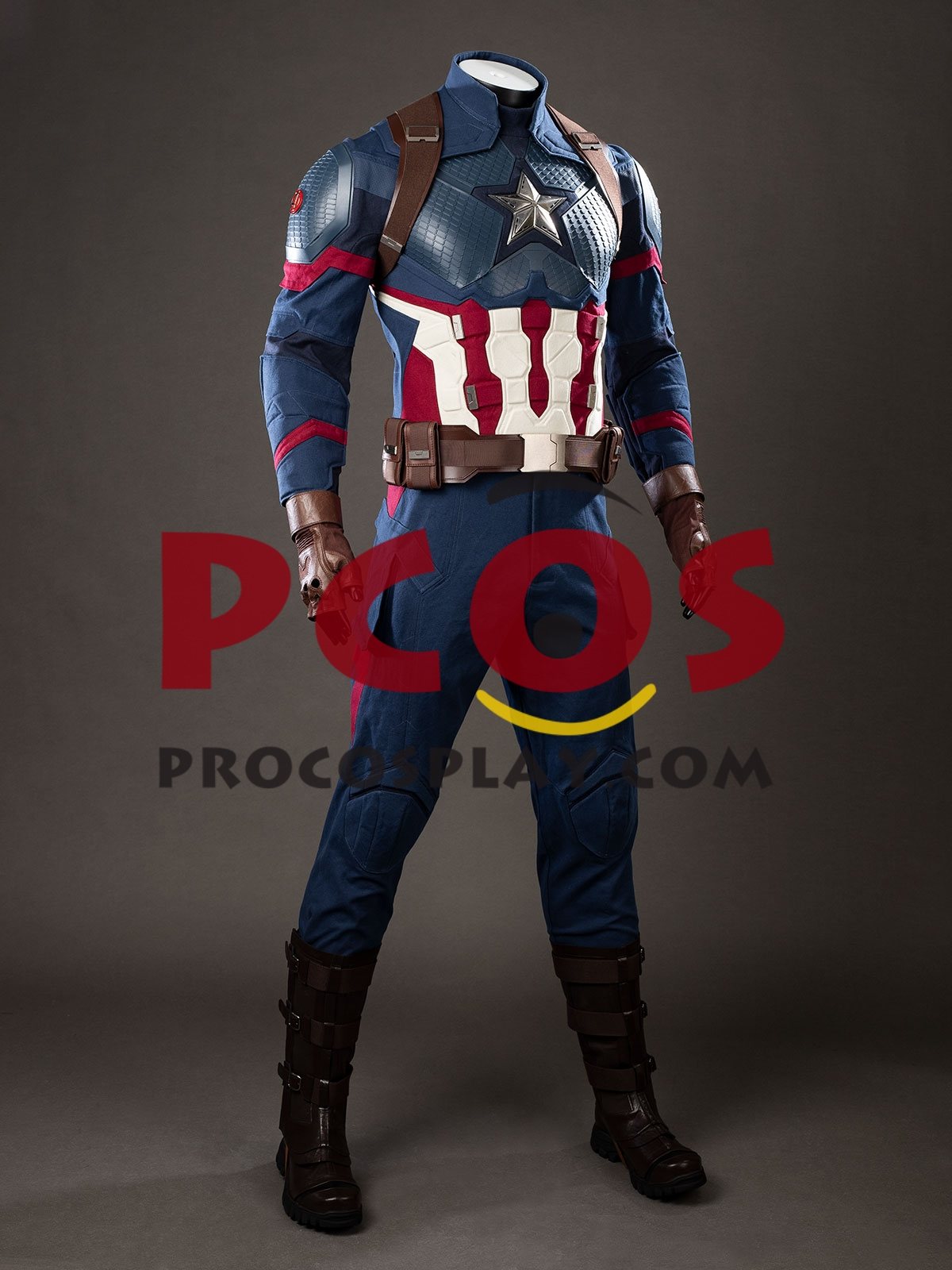 Endgame Captain America Steve Rogers Cosplay Costume Upgraded Version C10075P