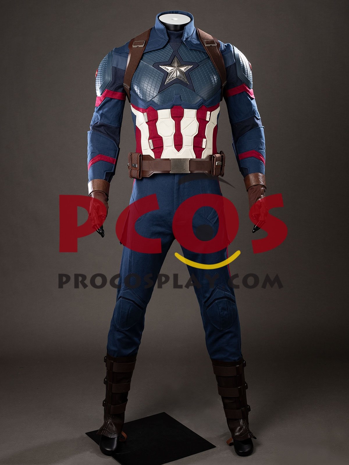 Endgame Captain America Steve Rogers Cosplay Costume Upgraded Version C10075P