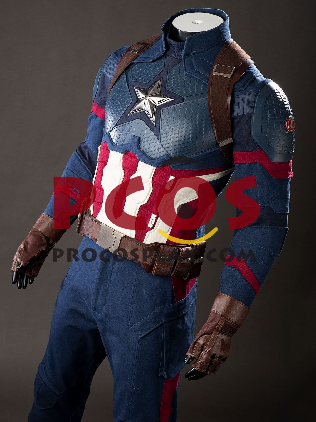 Endgame Captain America Steve Rogers Cosplay Costume Upgraded Version C10075P
