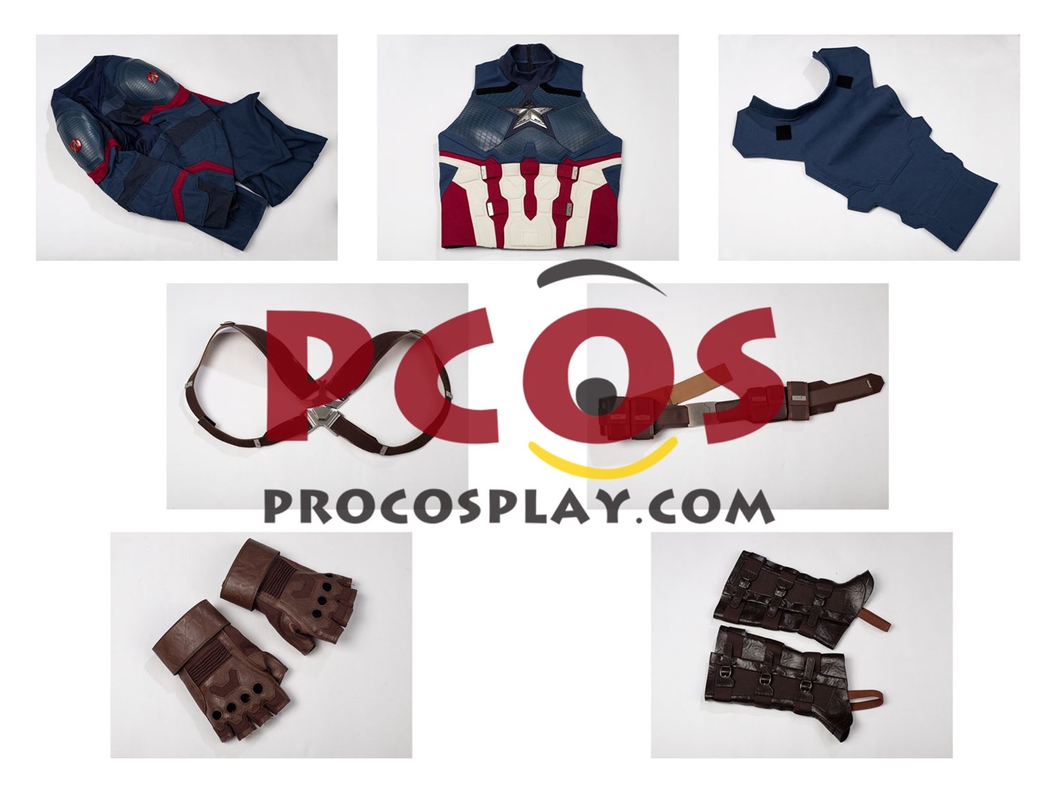 Endgame Captain America Steve Rogers Cosplay Costume Upgraded Version C10075P