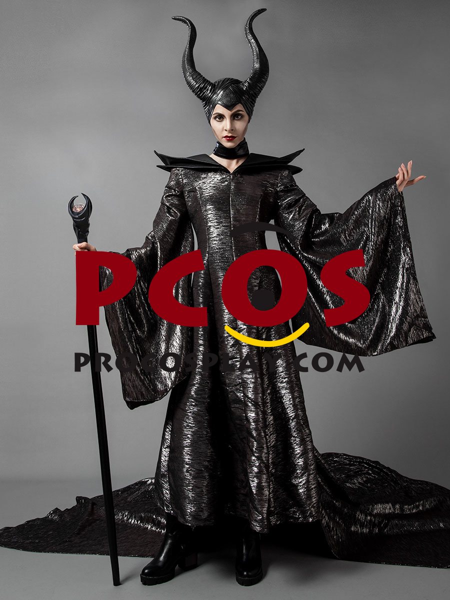 (image for) New Maleficent Cosplay Costume With Horns Hat mp002741