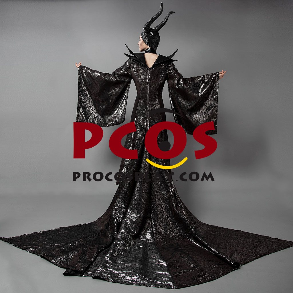 New Maleficent Cosplay Costume With Horns Hat mp002741