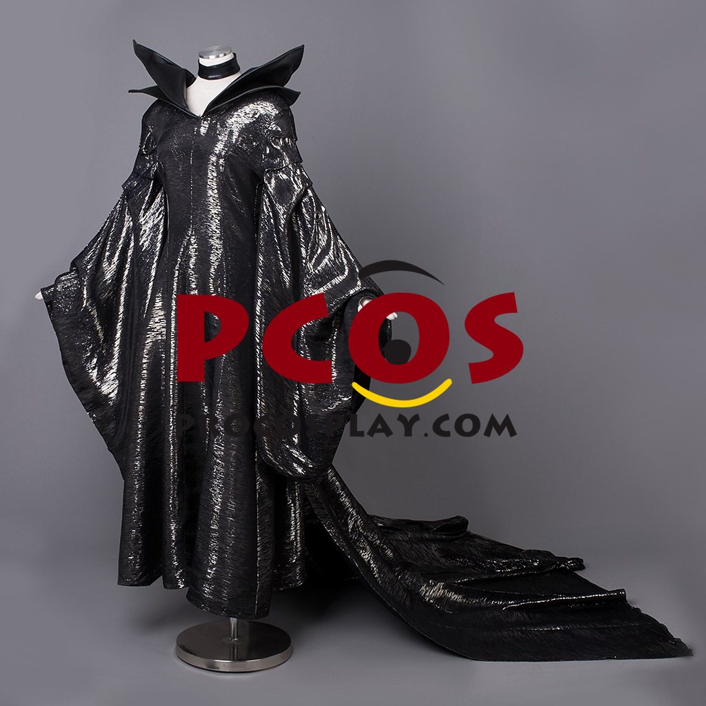 New Maleficent Cosplay Costume With Horns Hat mp002741