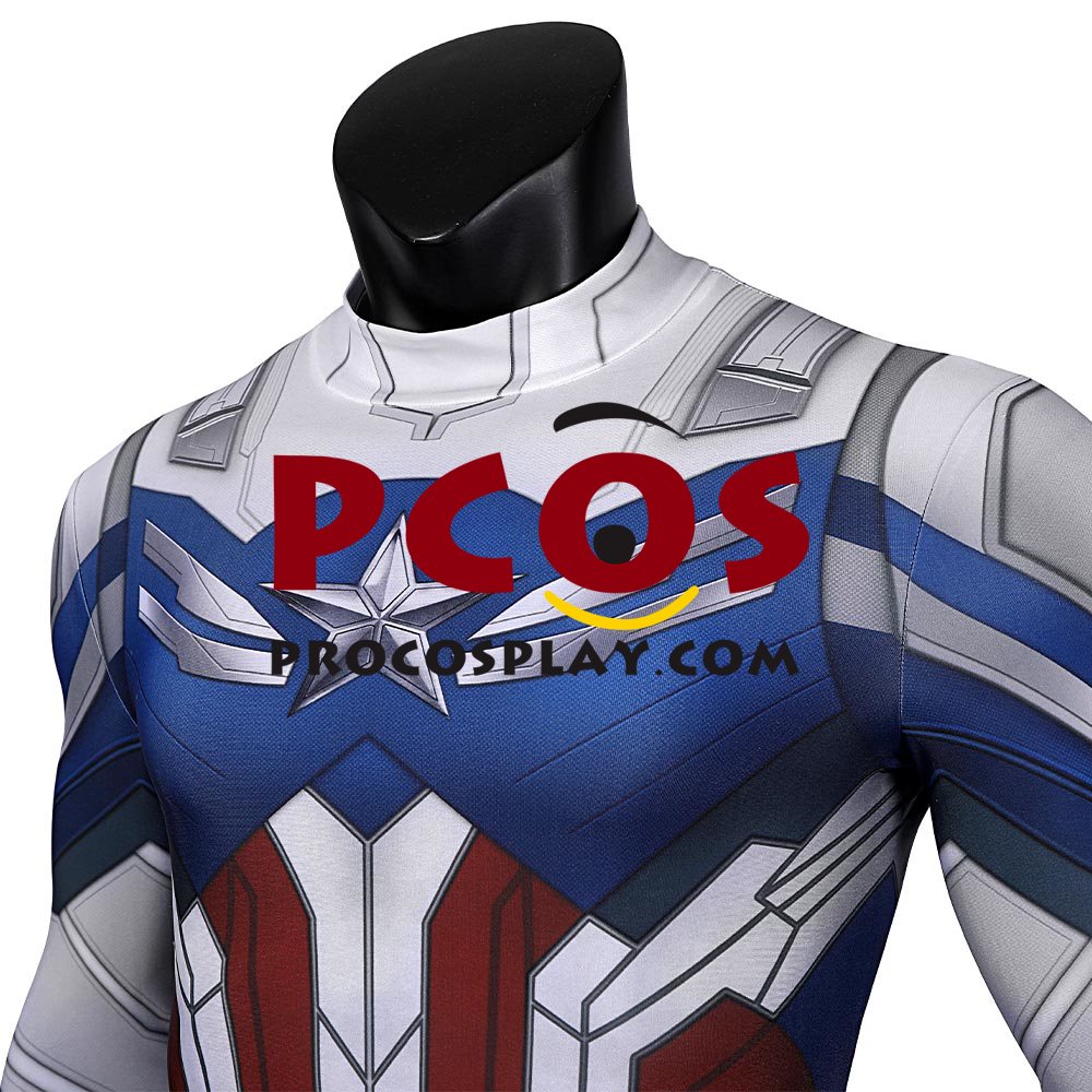 The Falcon and the Winter Soldier Sam Wilson New Captain America Cosplay Jumpsuit C00940