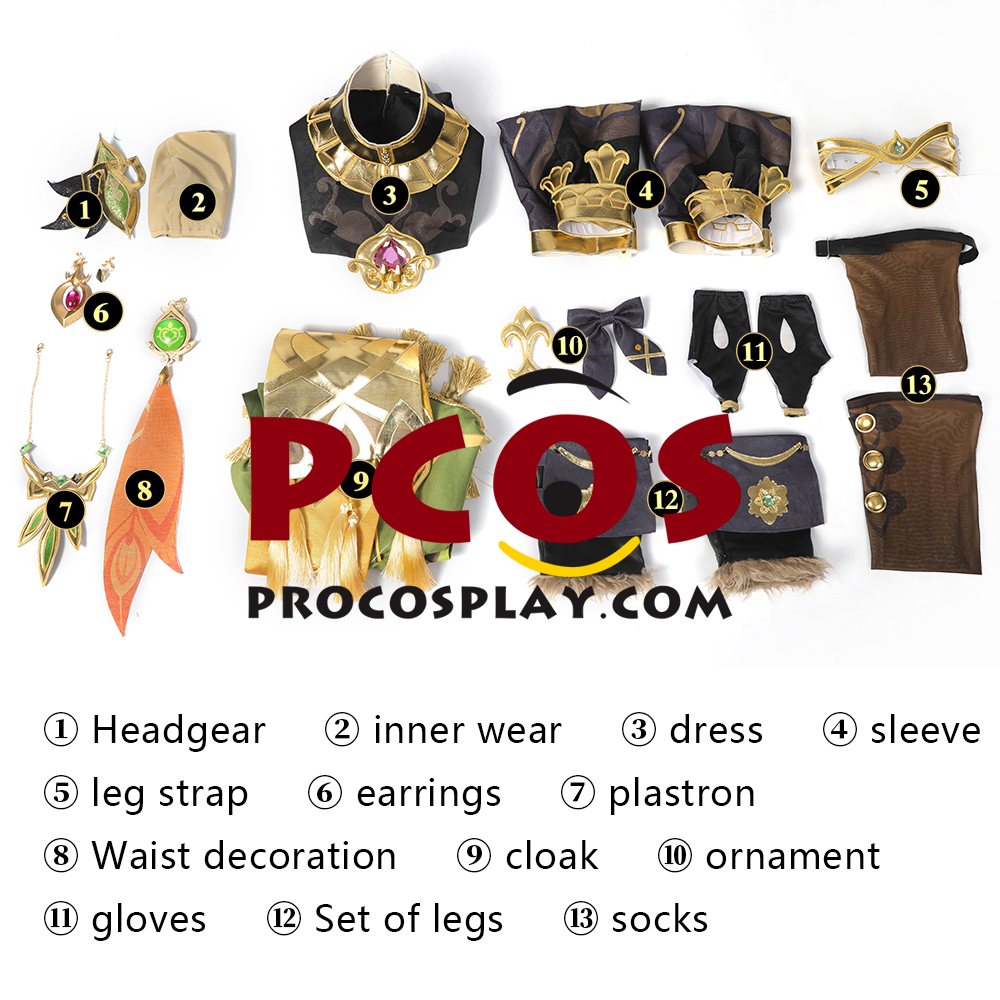 Ready to Ship Game Genshin Impact Xumi Collei Cosplay Costume C02968-AA