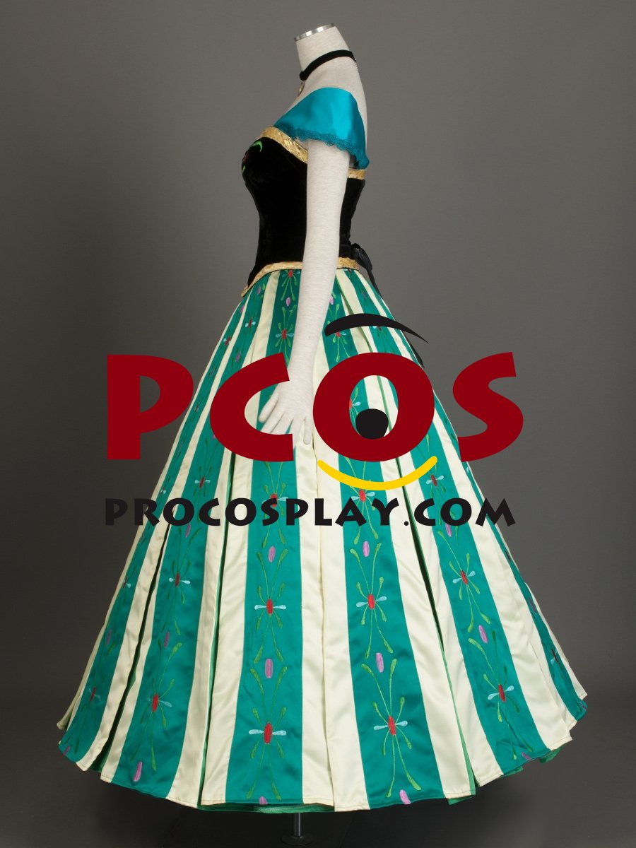 Frozen Anna Coronation Cosplay Costume mp001587