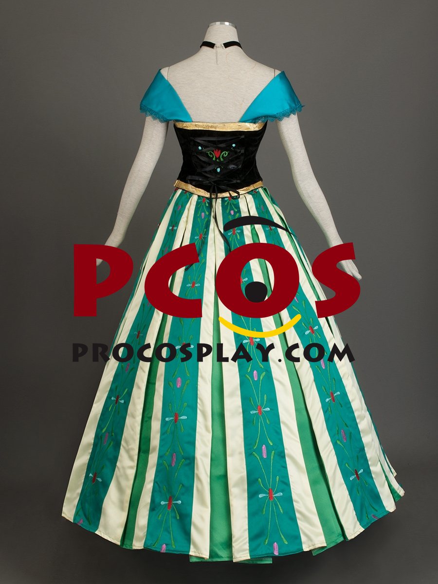 Frozen Anna Coronation Cosplay Costume mp001587