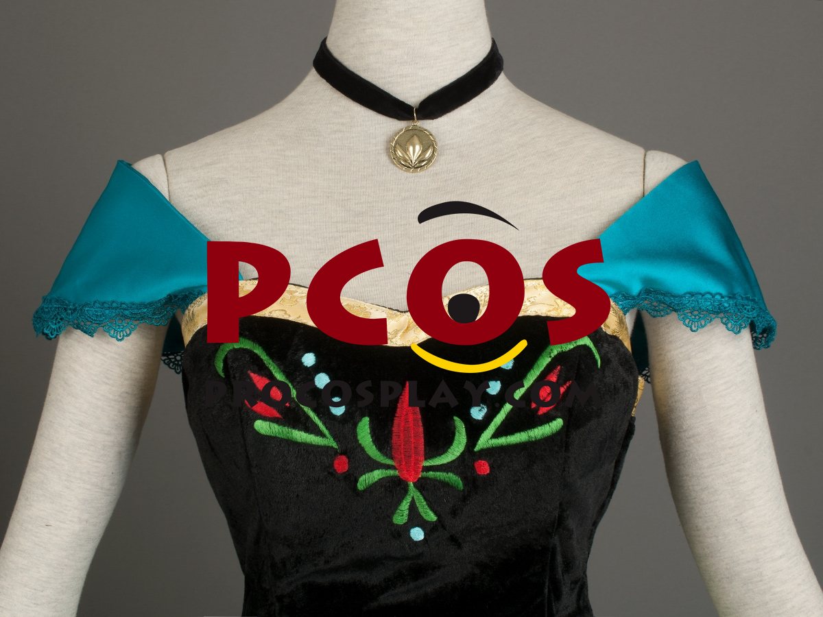 Frozen Anna Coronation Cosplay Costume mp001587