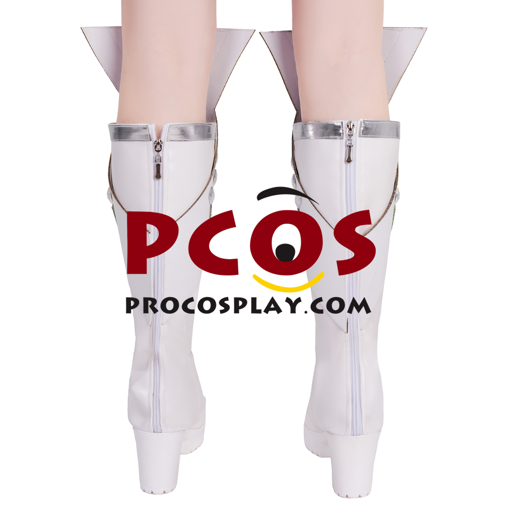 Game Rivals White Queen Emma Grace Frost Cosplay Boots C09436