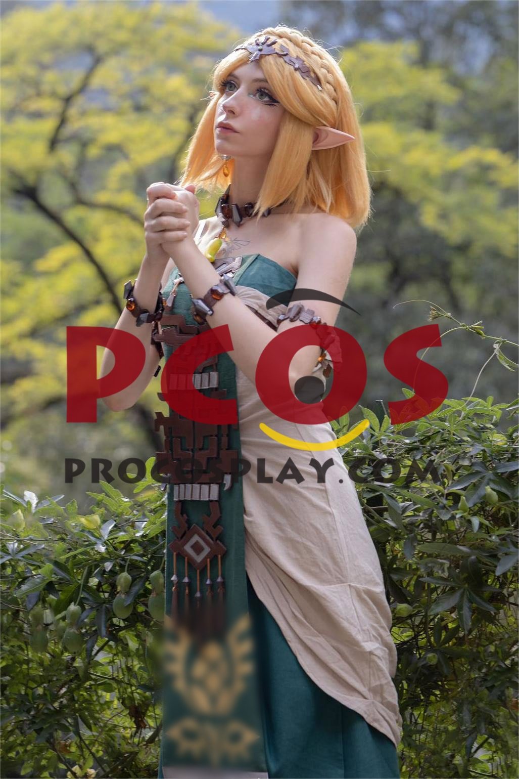 (image for) The Legend of Zelda: Tears of the Kingdom Hyrule Princess Zelda Cosplay Costume C08179