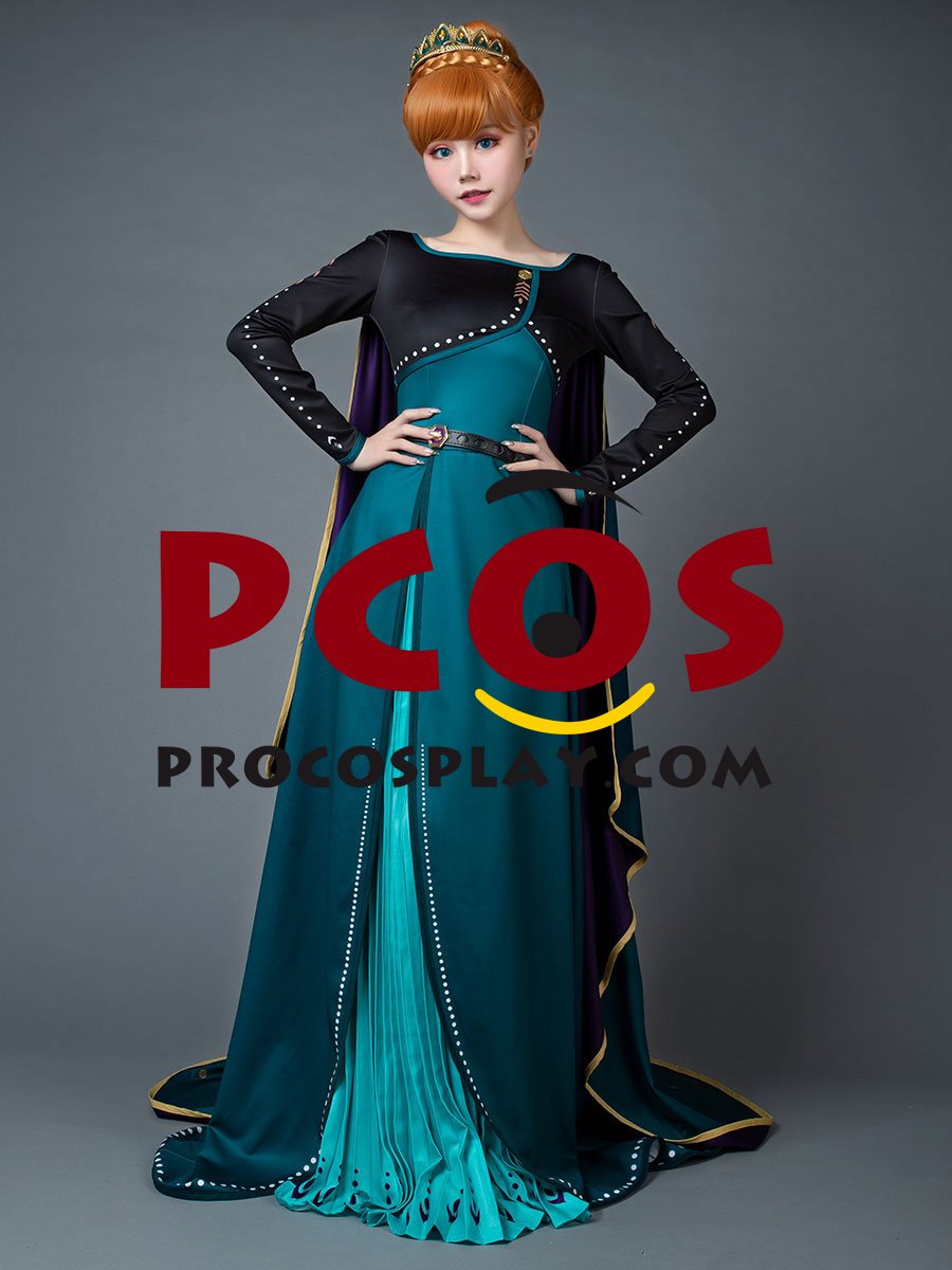 (image for) Frozen 2 Anna Princess Coronation Dress Cosplay Costume mp005933