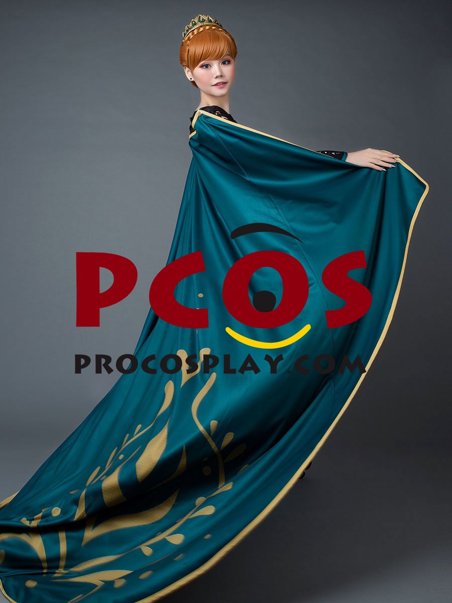 Frozen 2 Anna Princess Coronation Dress Cosplay Costume mp005933