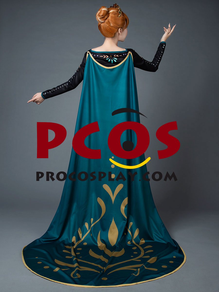 Frozen 2 Anna Princess Coronation Dress Cosplay Costume mp005933
