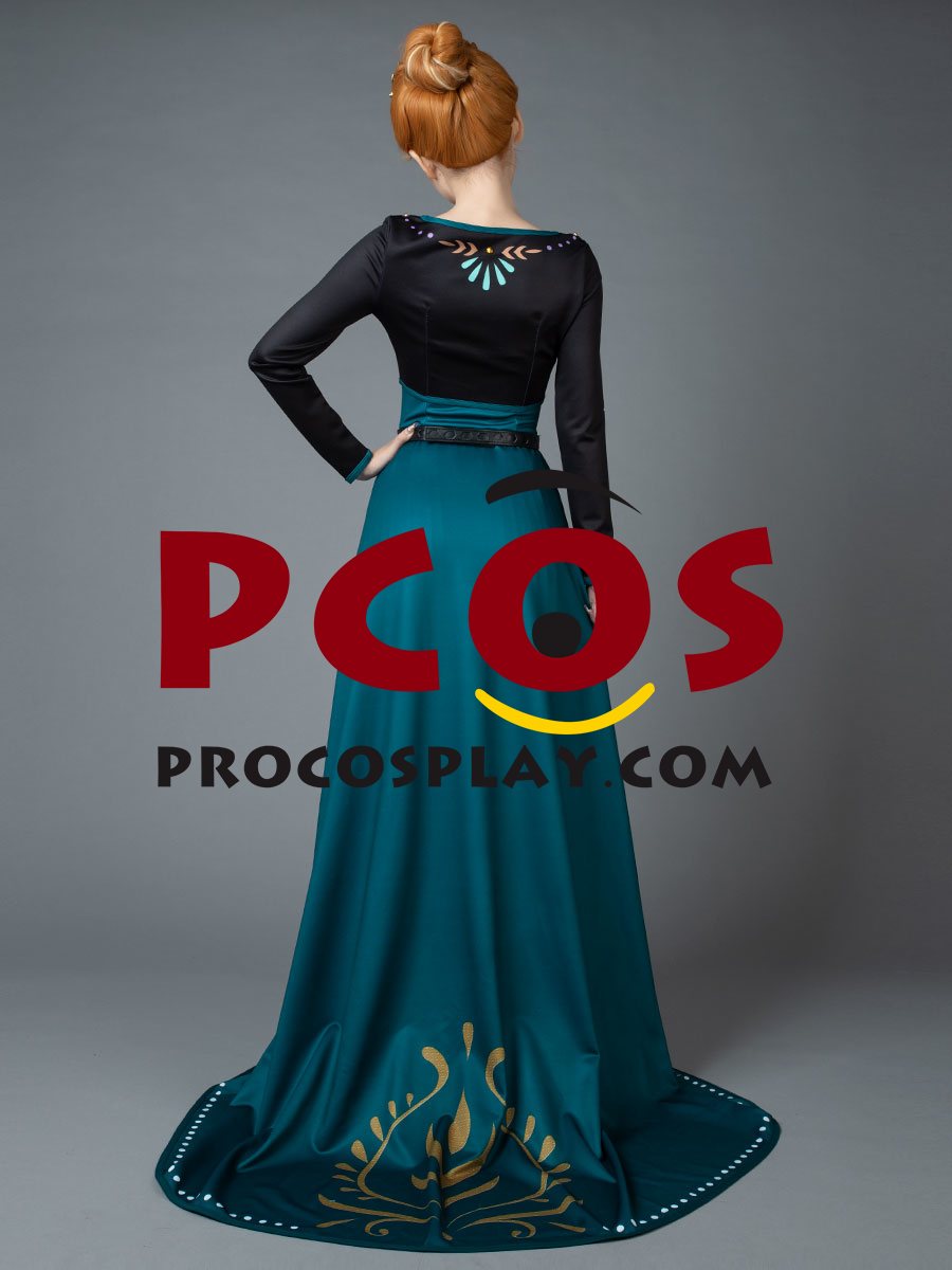 Frozen 2 Anna Princess Coronation Dress Cosplay Costume mp005933