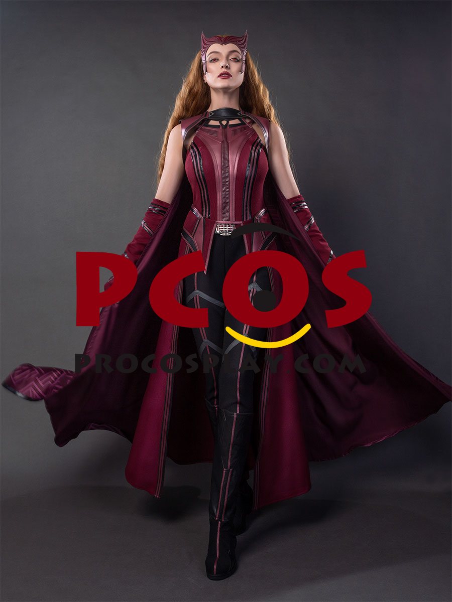 (image for) WandaVision Scarlet Witch Wanda Finale Cosplay Costume C00323 Knit Version