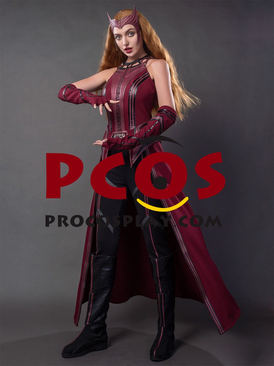 WandaVision Scarlet Witch Wanda Finale Cosplay Costume C00323 Knit Version