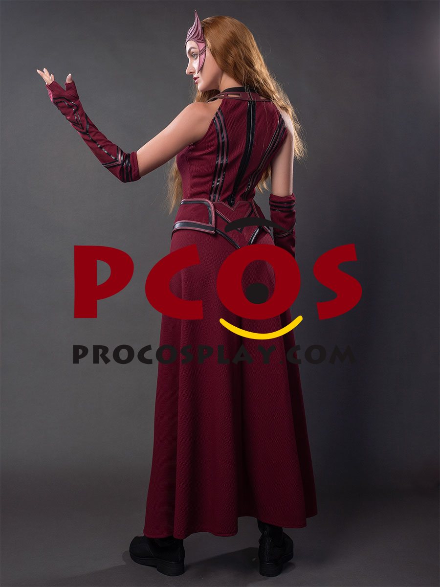 WandaVision Scarlet Witch Wanda Finale Cosplay Costume C00323 Knit Version