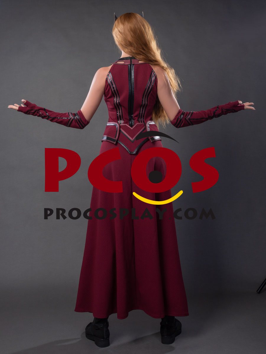 WandaVision Scarlet Witch Wanda Finale Cosplay Costume C00323 Knit Version