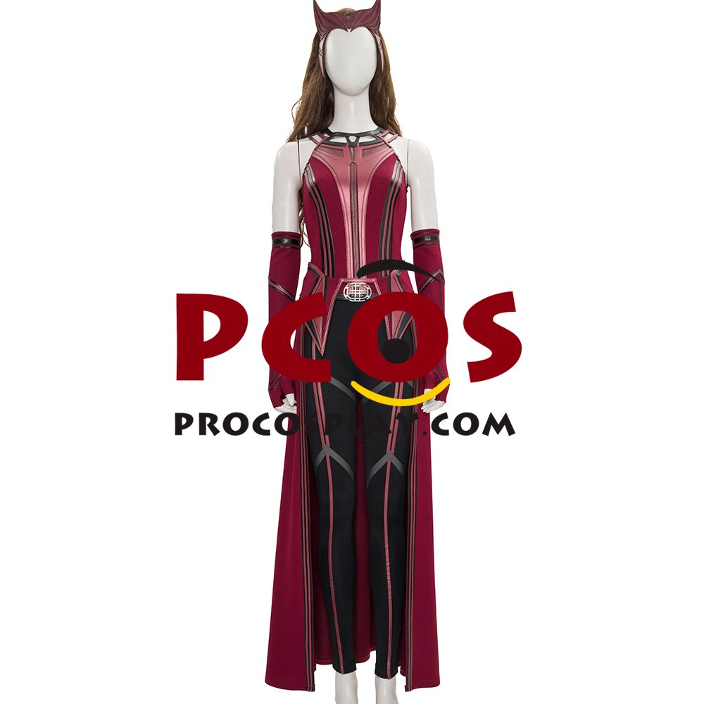 WandaVision Scarlet Witch Wanda Finale Cosplay Costume C00323 Knit Version