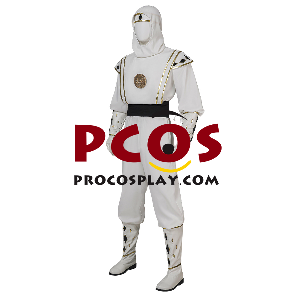 Movie Mighty Morphin Power Rangers Tommy Oliver White Ranger Ninja Cosplay Costume C08026