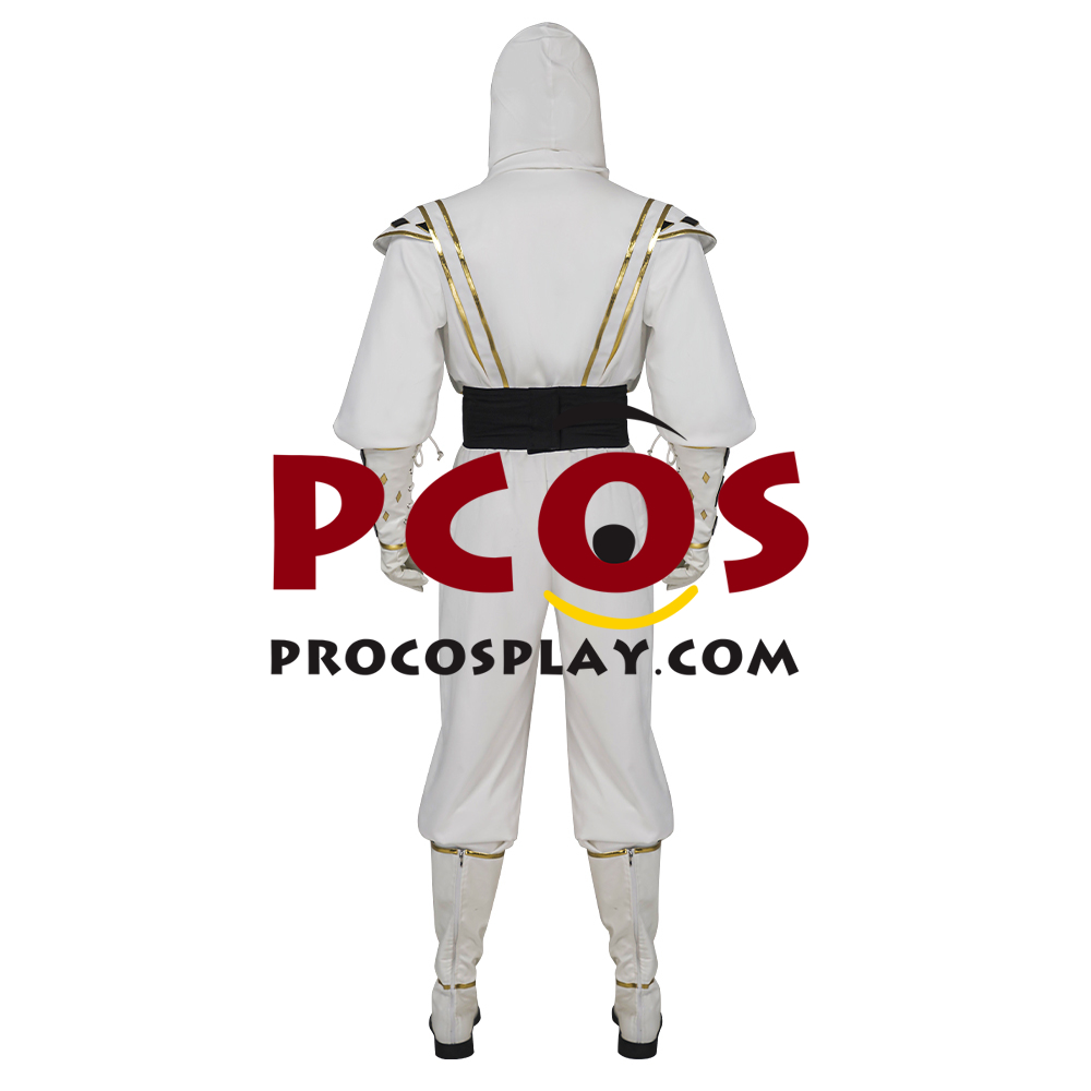 Movie Mighty Morphin Power Rangers Tommy Oliver White Ranger Ninja Cosplay Costume C08026