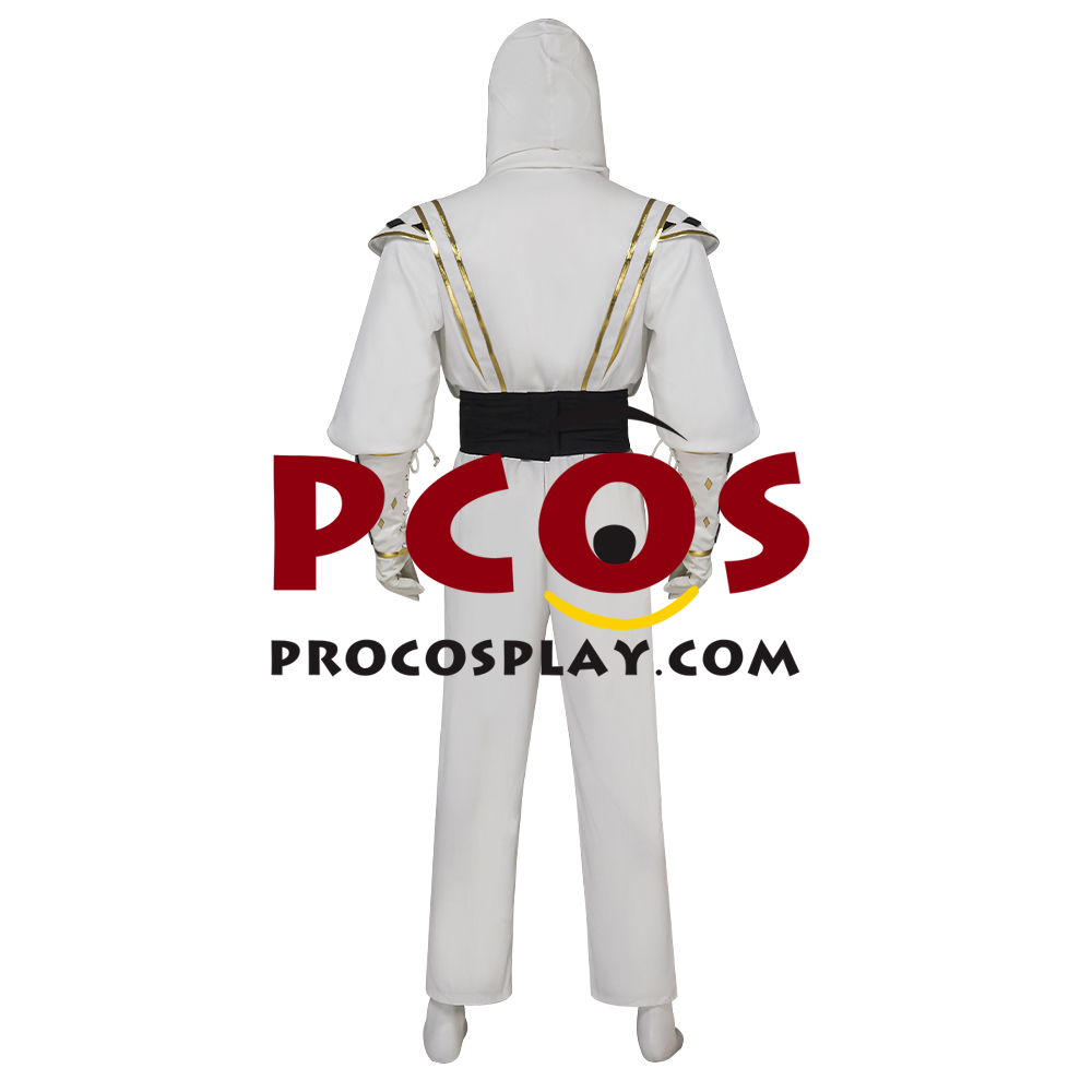 Movie Mighty Morphin Power Rangers Tommy Oliver White Ranger Ninja Cosplay Costume C08026