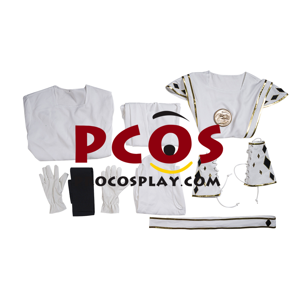 Movie Mighty Morphin Power Rangers Tommy Oliver White Ranger Ninja Cosplay Costume C08026