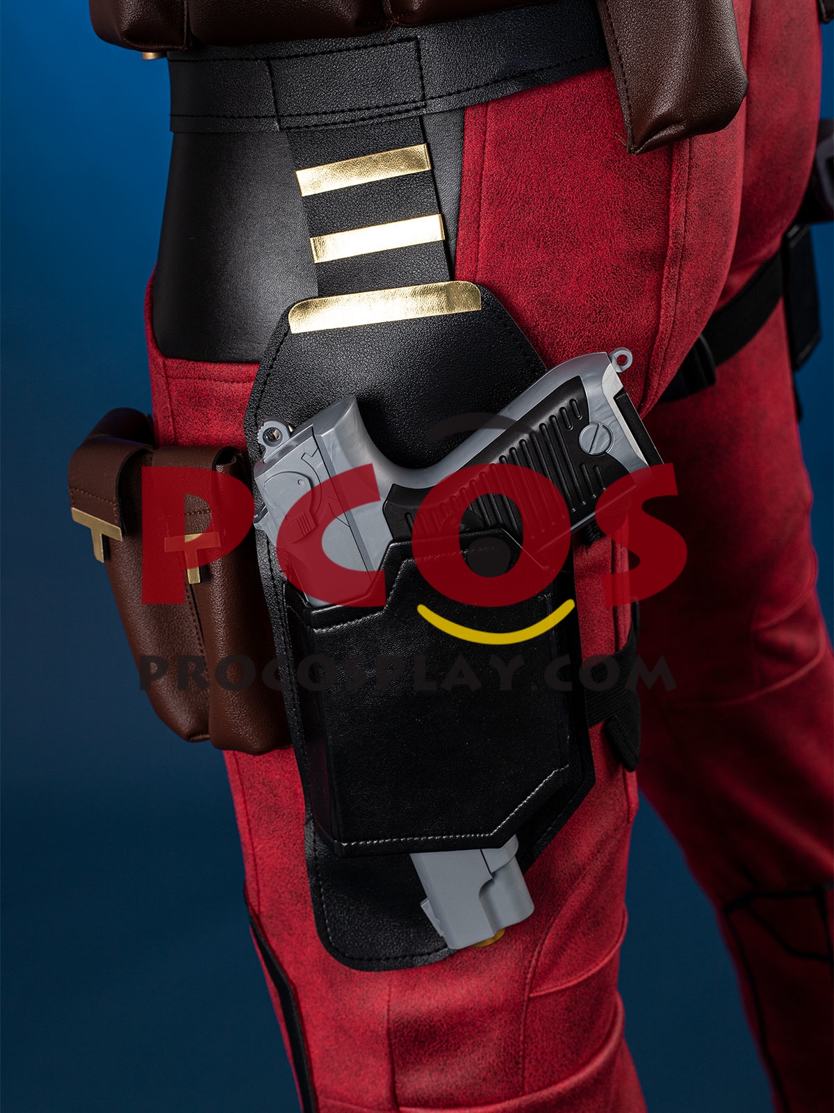 Deadpool 3 Deadpool & Wolverine Wade Wilson Deadpool Cosplay Costume without Helmet C08327 Premium Version